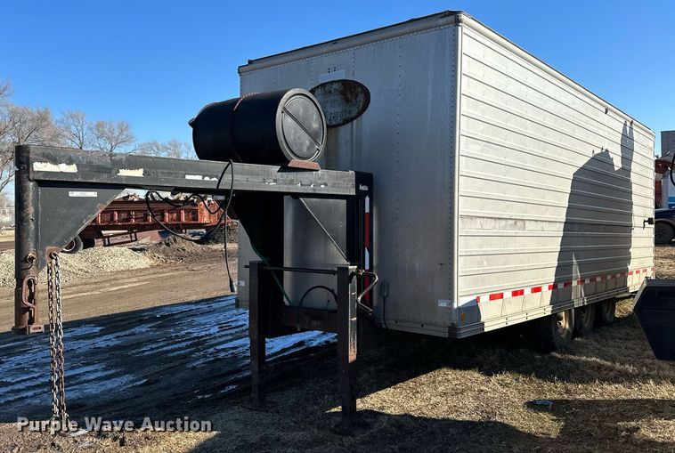 image for item NS9057 1977 Shop built  enclosed cargo trailer