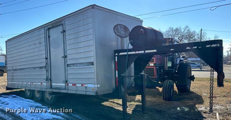 image for item NS9057 1977 Shop built  enclosed cargo trailer