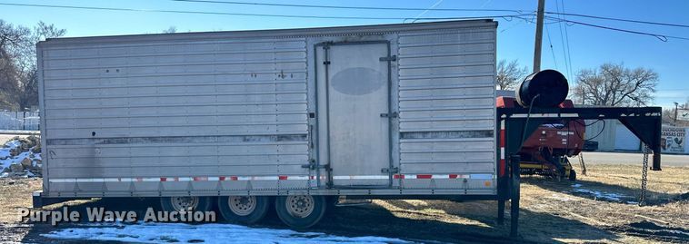 image for item NS9057 1977 Shop built  enclosed cargo trailer