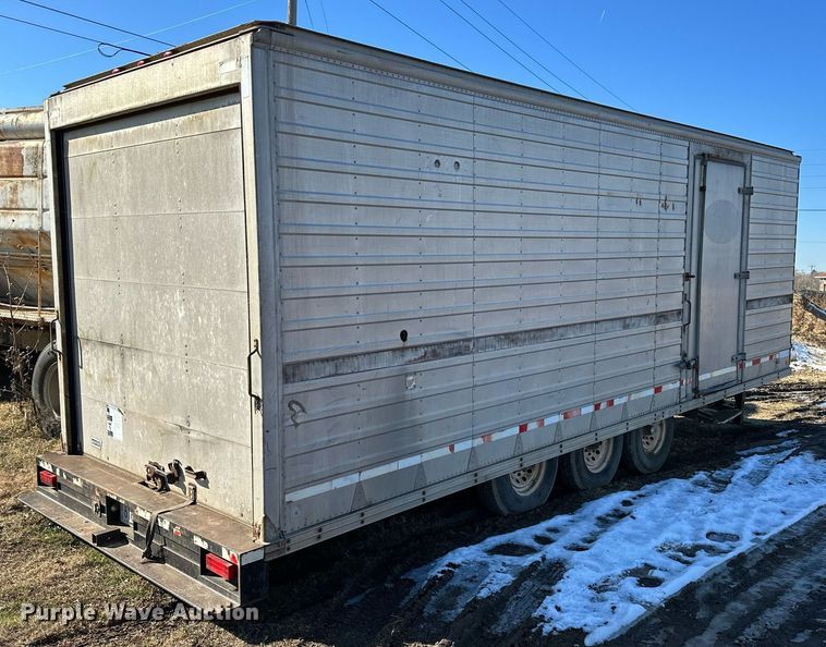 image for item NS9057 1977 Shop built  enclosed cargo trailer