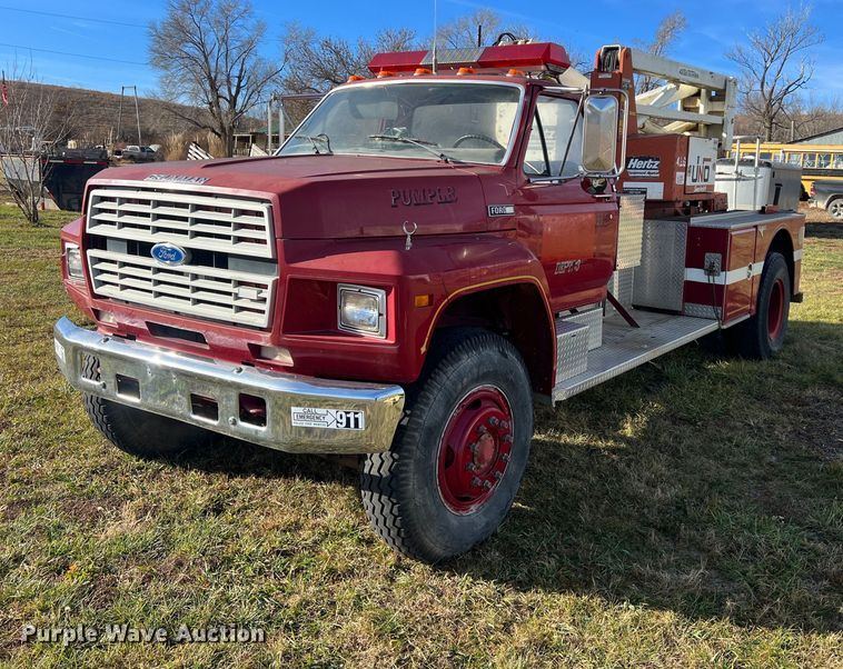 image for item OA9232 1985 Ford F750  bucket truck