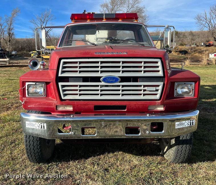 image for item OA9232 1985 Ford F750  bucket truck
