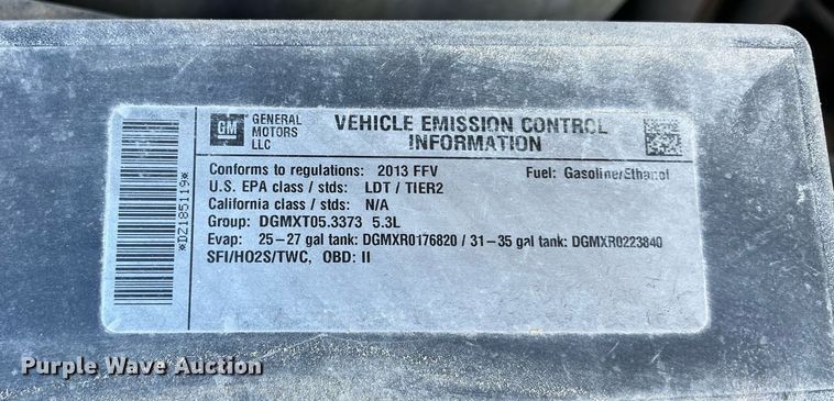 image for item OA9244 2013 Chevrolet Silverado 1500  Ext. Cab pickup truck