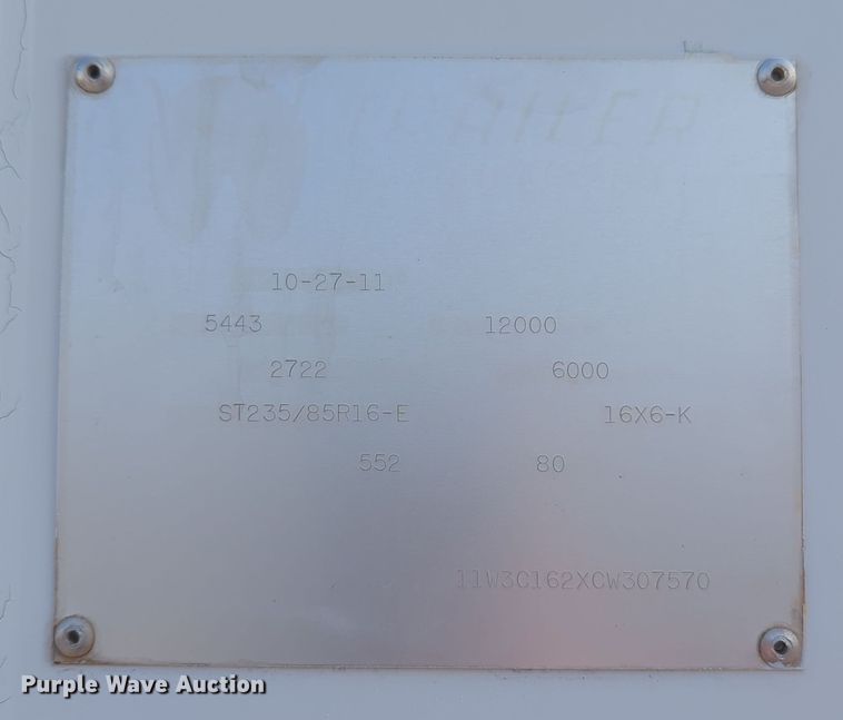 image for item OD9132 2012 WW  enclosed cargo trailer