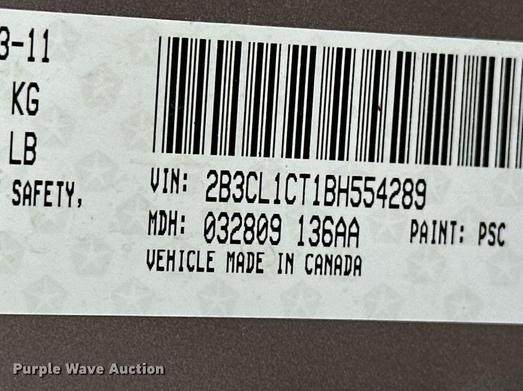 image for item OD9816 2011 Dodge Charger Police