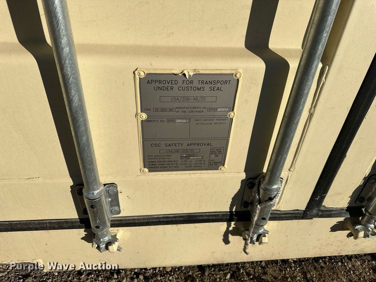 image for item OF9148 2023  20' L shipping container