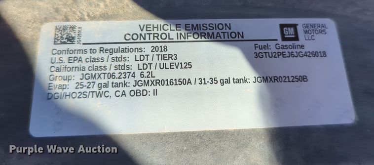 image for item OL9149 2018 GMC Sierra 1500 Denali  Crew Cab pickup truck