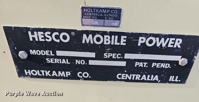 image for item OL9410 Hesco 4040  generator