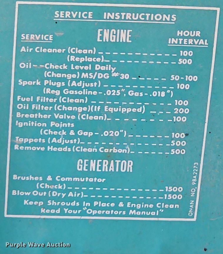 image for item OL9410 Hesco 4040  generator