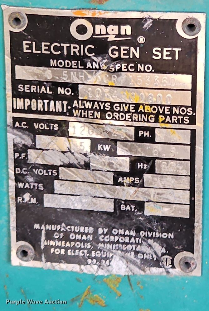 image for item OL9410 Hesco 4040  generator
