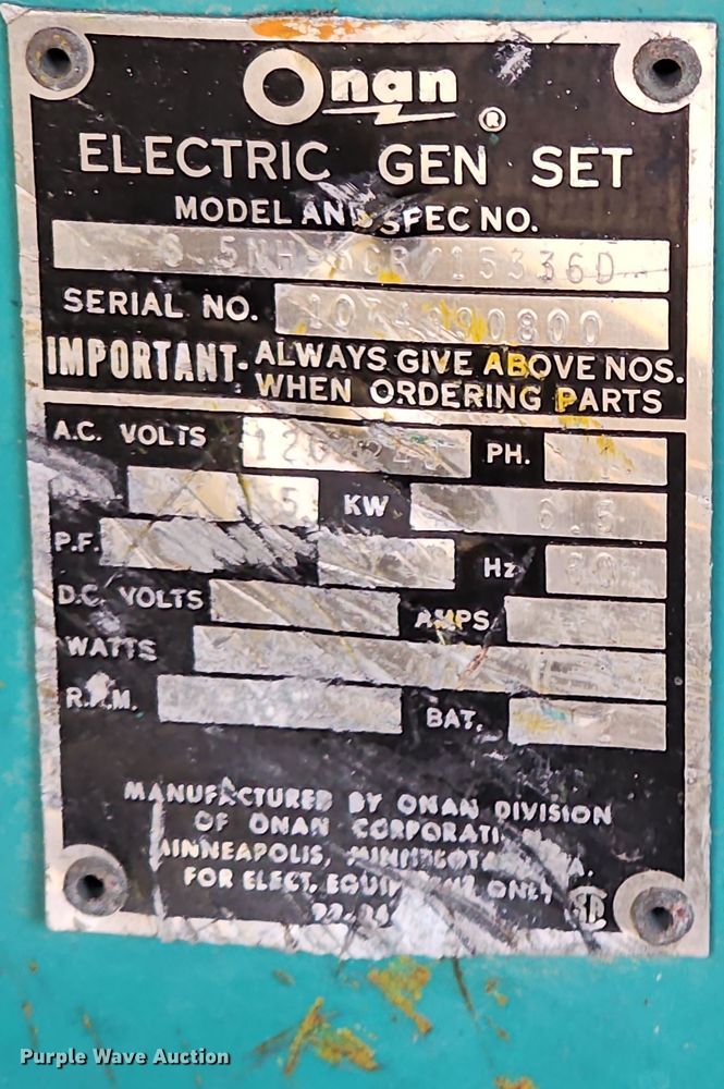 image for item OL9410 Hesco 4040  generator
