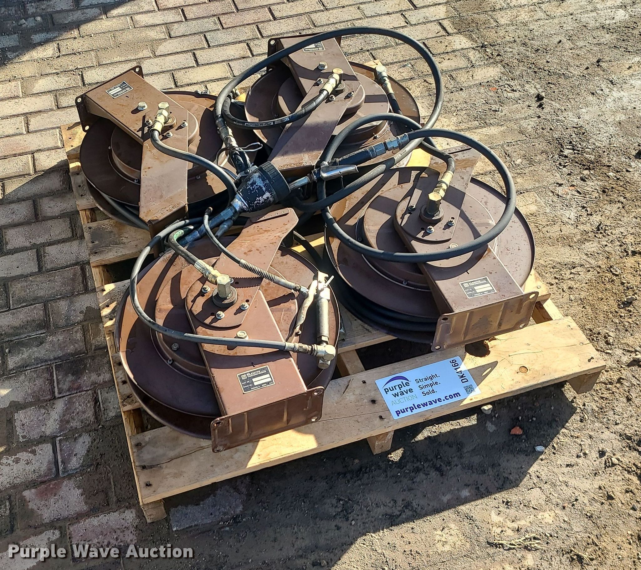 (4) Alemite grease hose reels in Kansas City, MO Item DK4166 for sale