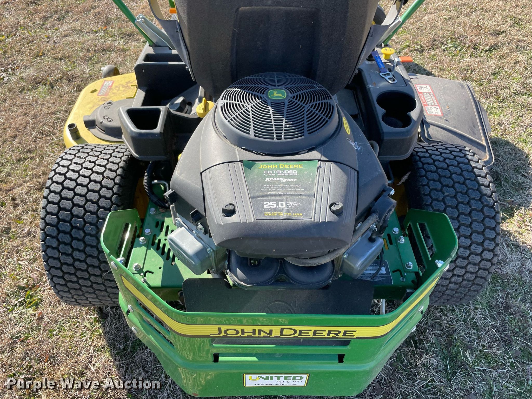 John Deere Z375R ZTR lawn mower in Elmore City, OK Item LV9235 for sale Purple Wave