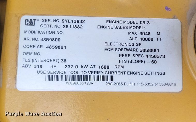 image for item DK1202 2016 Caterpillar 336FL  long reach excavator