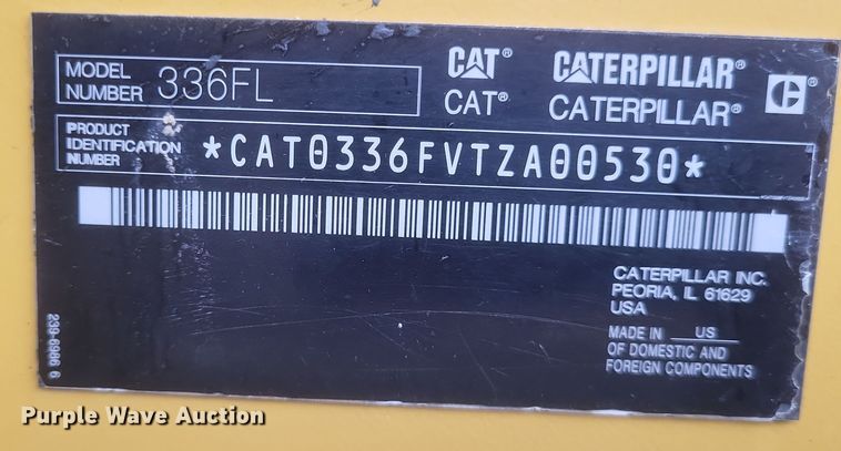 image for item DK1203 2016 Caterpillar 336FL  long reach excavator