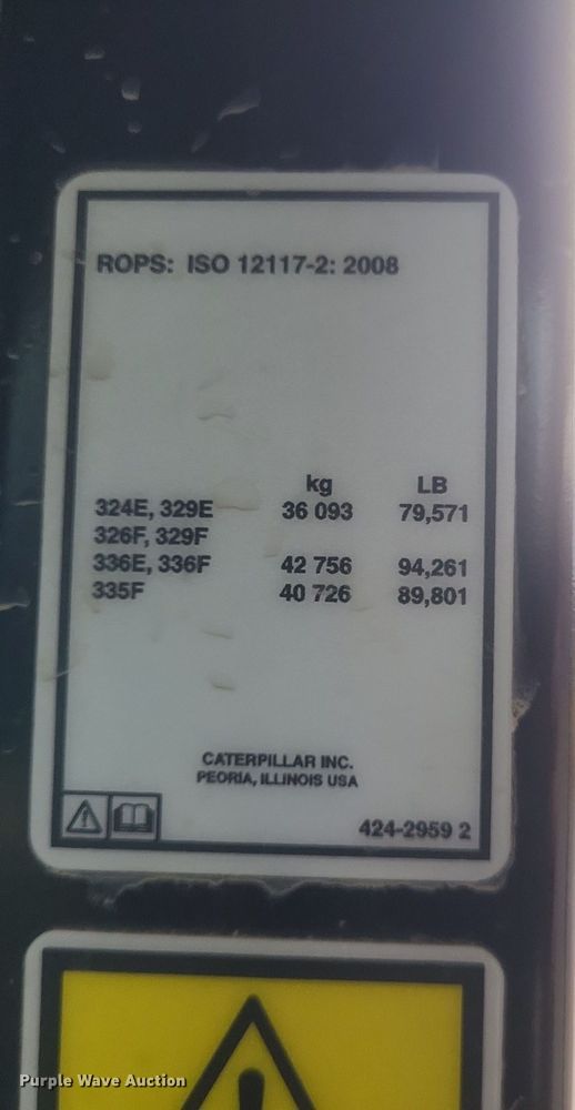 image for item DK1204 2016 Caterpillar 336FL  long reach excavator