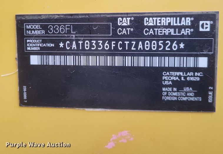 image for item DK1204 2016 Caterpillar 336FL  long reach excavator