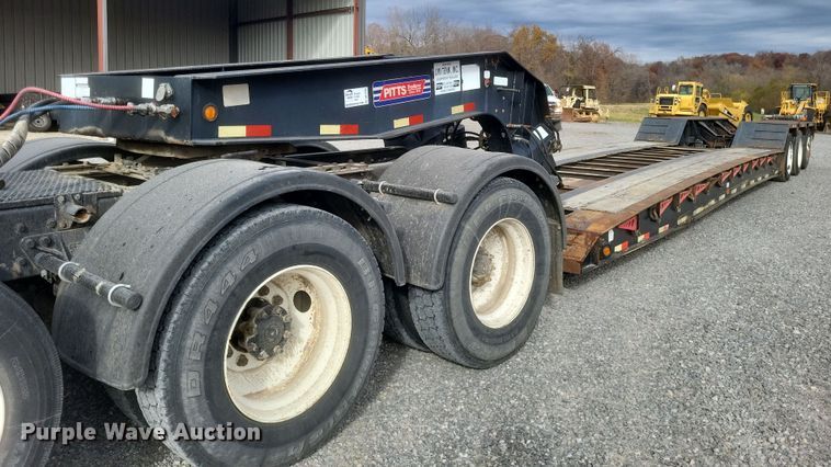 image for item DK1205 2010 Pitts  lowboy equipment trailer