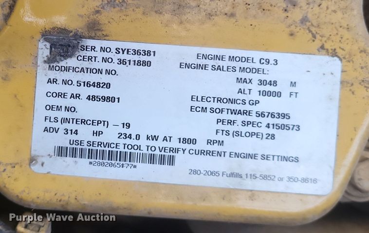 image for item DK1213 2017 Caterpillar 336FL  excavator