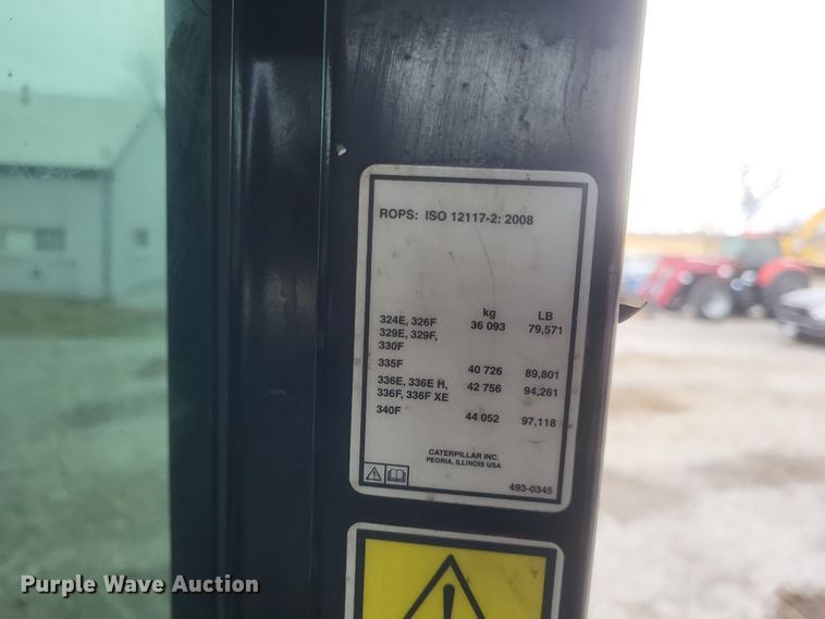 image for item DK1213 2017 Caterpillar 336FL  excavator