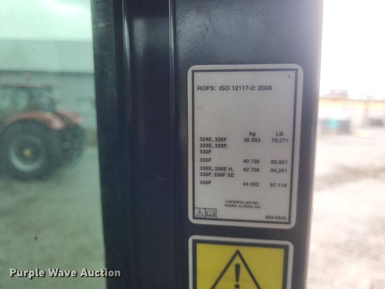 image for item DK1214 2017 Caterpillar 336FL  excavator