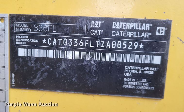 image for item DK1215 2016 Caterpillar 336FL  long reach excavator
