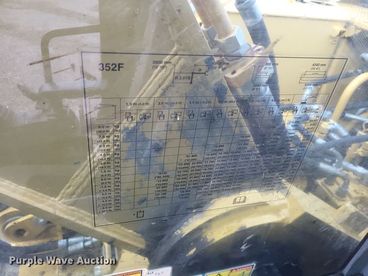 image for item DK1218 2016 Caterpillar 352FL  long reach excavator