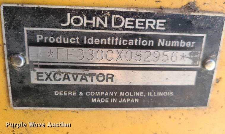 image for item DK4142 2004 John Deere 330C LC  excavator