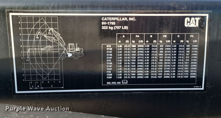 image for item DK4162 Caterpillar 9V-1795  jib