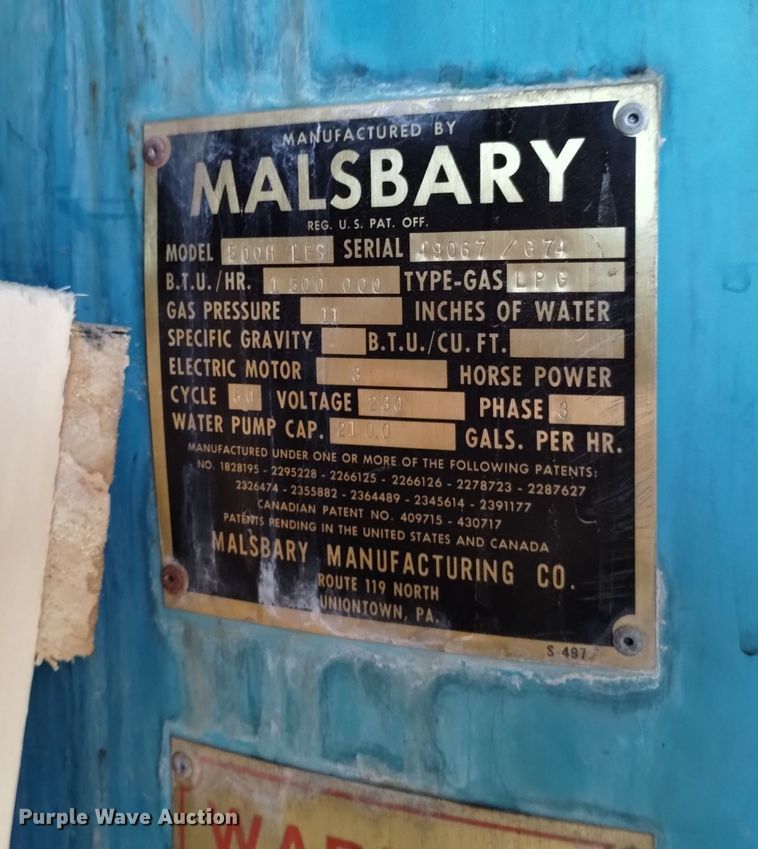 image for item DK8915 1961 Dorsey RALT 20  dry van trailer with batch plant boiler