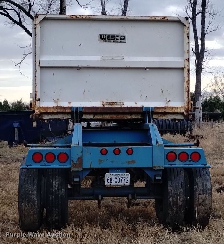 image for item DK8927 1986 Wesco 863026  transfer trailer