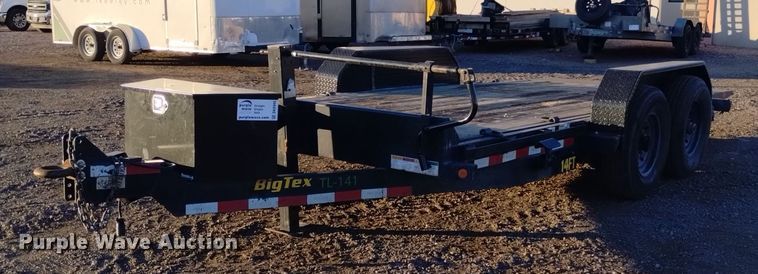 image for item DK8946 2020 Big Tex 14FT-16  tilt deck equipment trailer