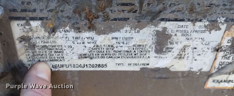 image for item DK8947 2018 Diamond C  equipment trailer