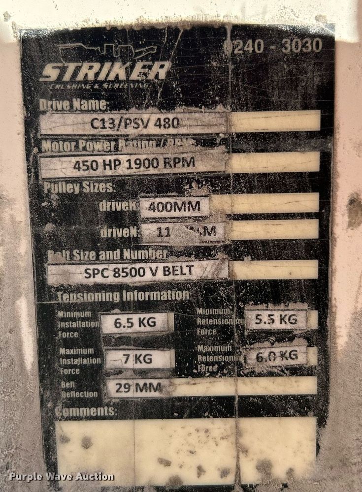 image for item DL7142 2016 Striker Crushing & Screening H5400  crusher