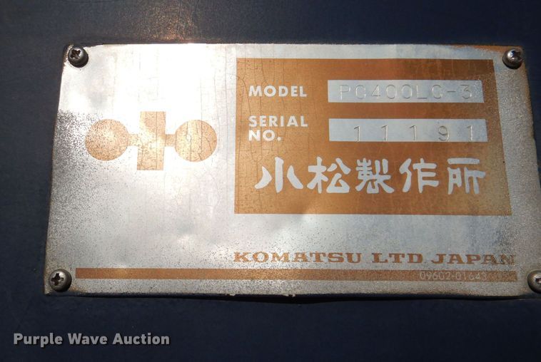 image for item DL7817 Komatsu PC 400LC-3  excavator
