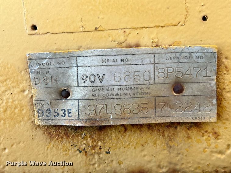 image for item DM2006 1978 Caterpillar D9H  dozer