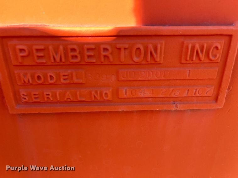 image for item DM2008 Pemberton 6990 JD200D1  excavator grapple