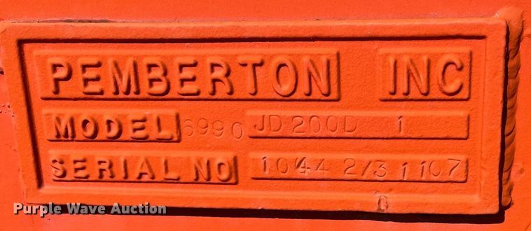 image for item DM2008 Pemberton 6990 JD200D1  excavator grapple