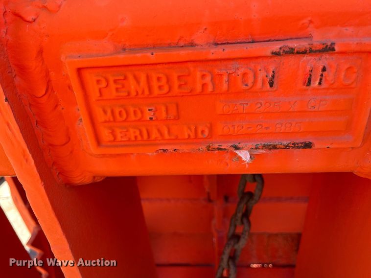 image for item DM2010 Pemberton Cat225X CP  excavator grapple