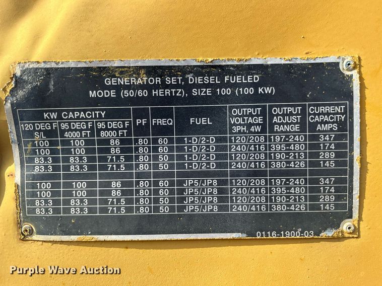 image for item DM2013 Fermont MEP807A  generator