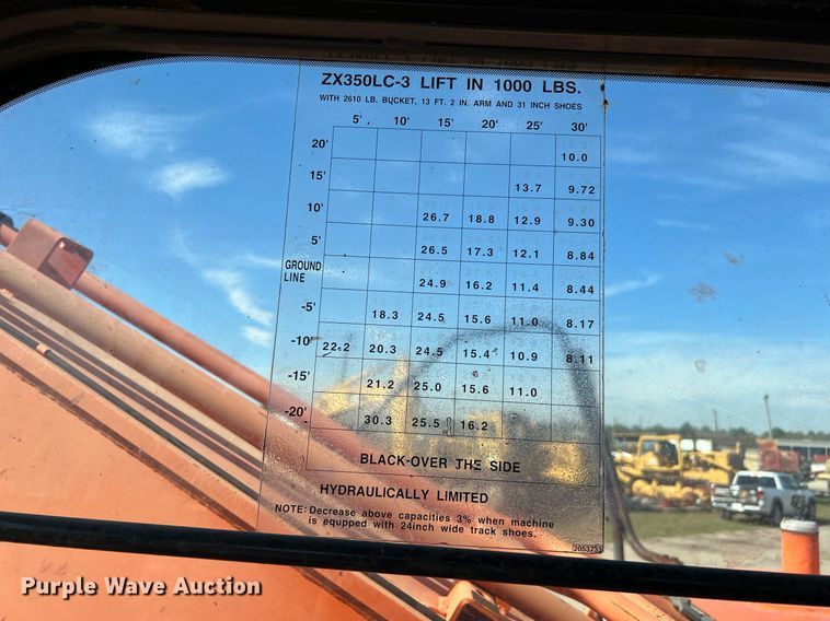 image for item DM2016 2007 Hitachi Zaxis 350LC-3  excavator