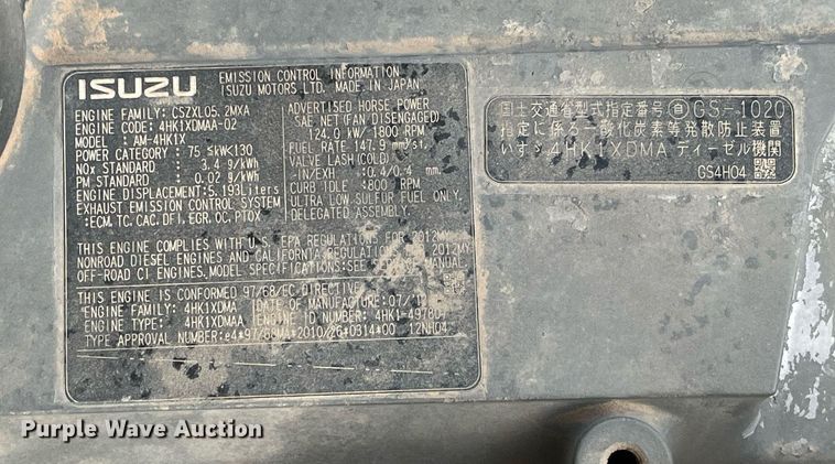 image for item DM2023 2012 Case CX210C  excavator