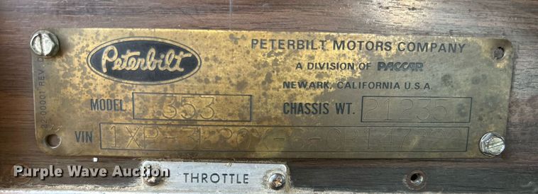 image for item DN0517 1982 Peterbilt 353  winch truck