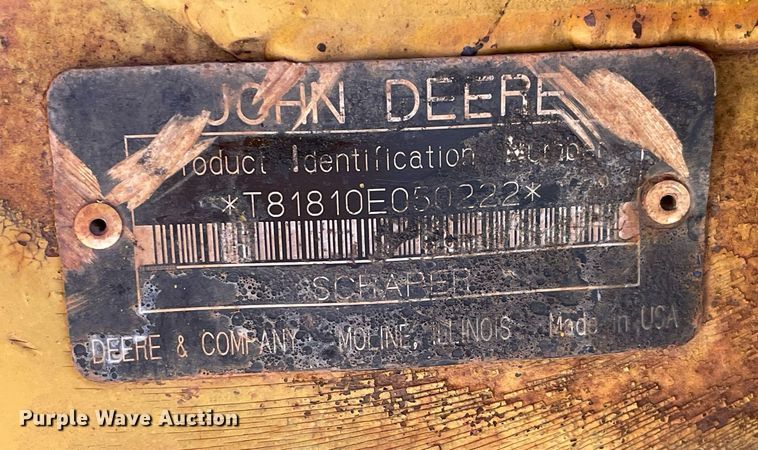 image for item DN3761 2005 John Deere 1810E scraper