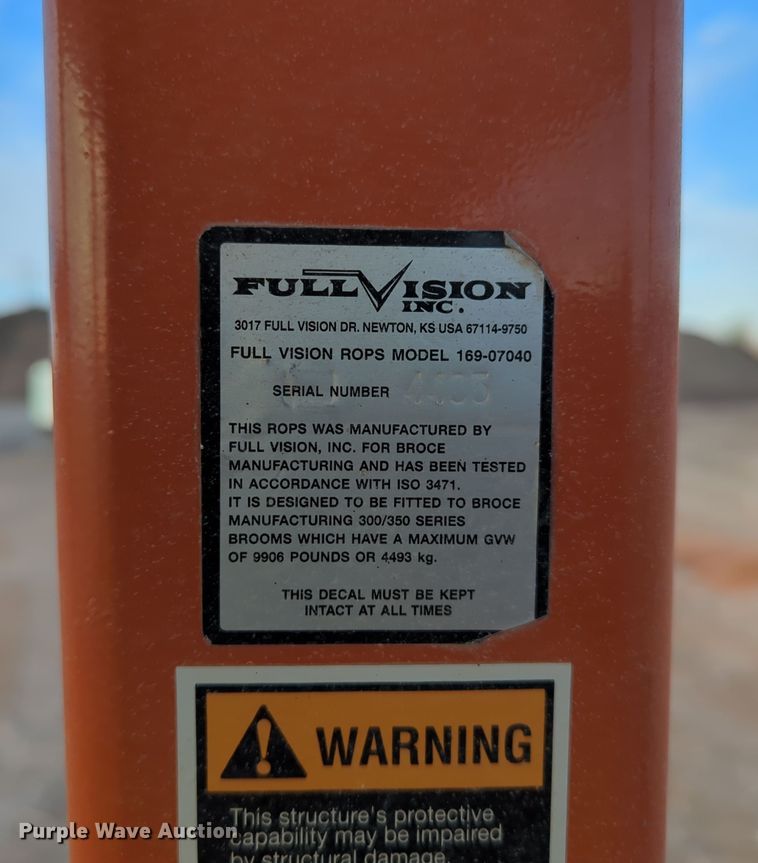 image for item DN3765 2013 Broce KR350 broom