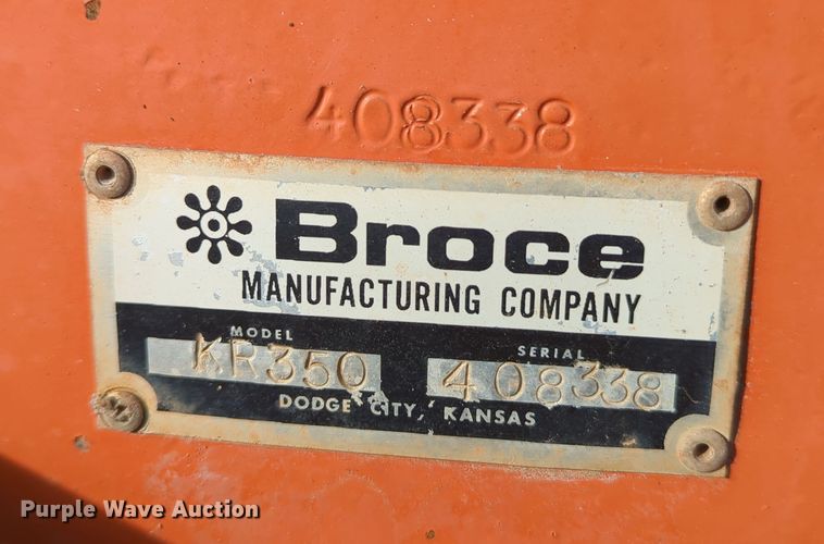 image for item DN3766 2013 Broce KR350 broom