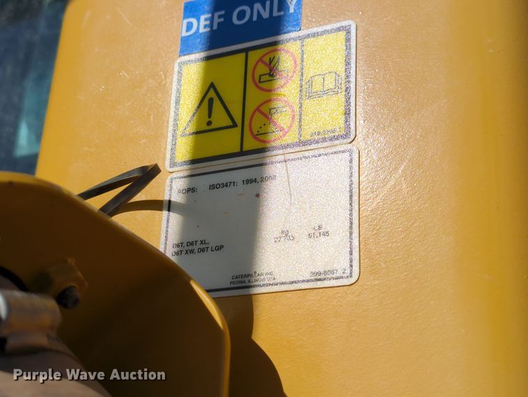 image for item DN3767 2018 Caterpillar  D6T XW dozer