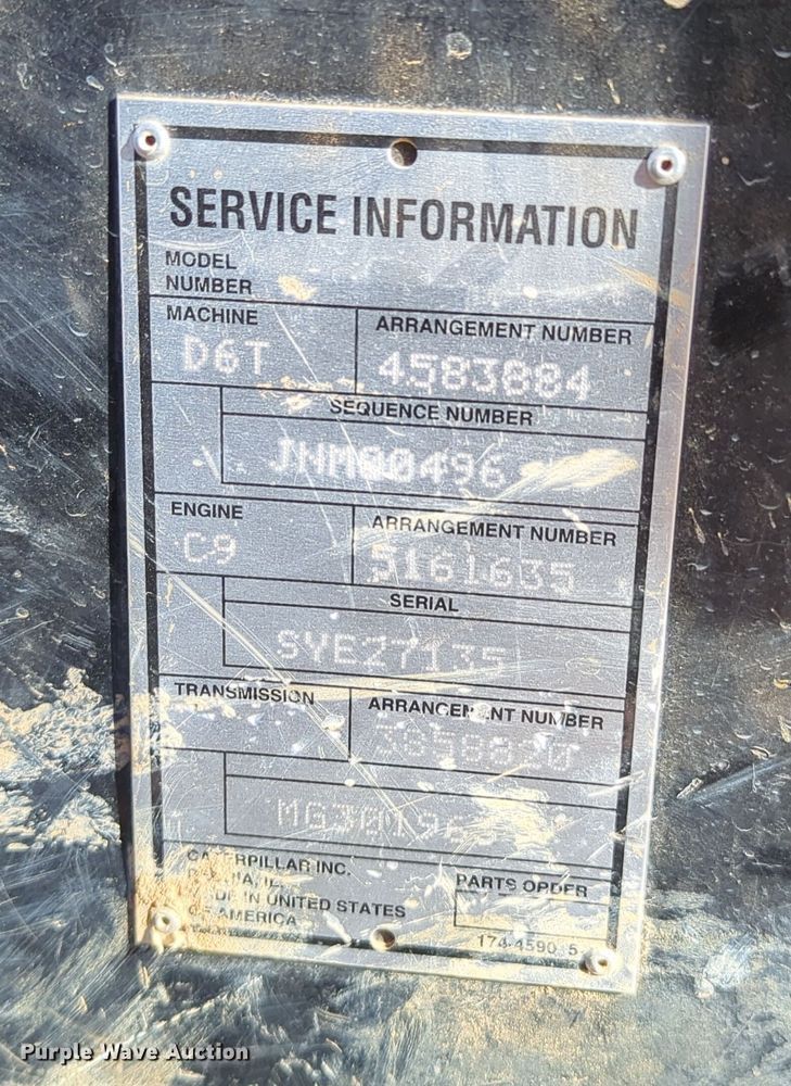 image for item DN3771 2018 Caterpillar D6T XW  dozer