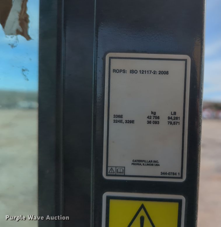 image for item DN3774 2012 Caterpillar 336E L excavator
