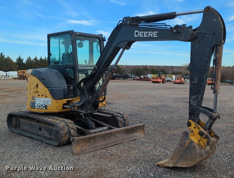 image for item DN3775 2016 John Deere 50G mini excavator